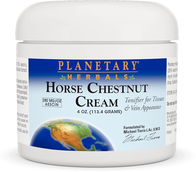 Planetary Herbals Horse Chestnut Cream Tonifier 4oz Vein Support