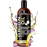 Urbangabru Onion Oil for Hair growth Organic | Onion Juice, Hair Oil for Dry Damaged Hair and Growth (8 Fl Oz)