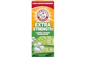 Arm & Hammer Carpet Deodorizer Powder, Extra Strength Carpet Odour Eliminator Plus Oxi Clean with Vacuum Booster, 700g (Pack 