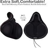 DAWAY C6M Memory Foam Bike Seat Cover Extra Soft Pad 11.81 x 10.63 x 2 in view 3