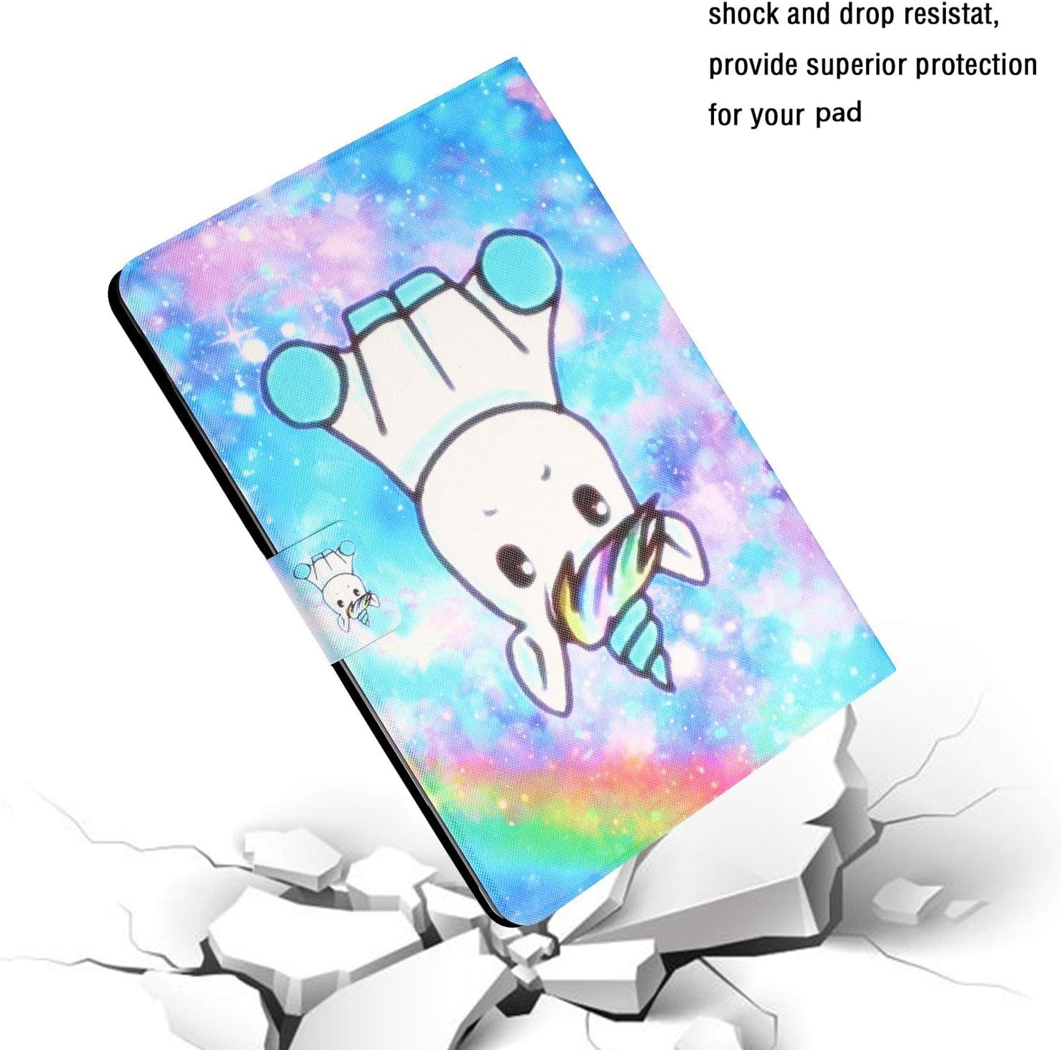 Case for Lenovo Tab M10 Plus 10.3 Tablet Protective Leather Cover Folio Slim Lightweight with Flip Stand Card Holder Lenovo Tab M10 FHD Plus TB-X606F 10.3 Cover (unicorn) - Image 5