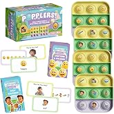 The Fidget Game Popplers, Educational Learning Toy for Toddlers | Daily Routines and Emotions Games, 6 Mini-Games, Ages 18 Months+