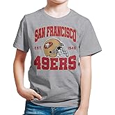 Junk Food Clothing x NFL - Team Helmet - Kids Short Sleeve Fan Shirt for Boys and Girls - Officially Licensed NFL Apparel