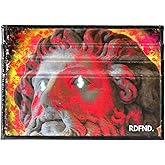 SIMPLYMDRN Fiery - RDFND Minimalist Wallet - Credit Card Holder - Cool Wallet For Men - Faux Leather Thin Wallet - Ultra Slim