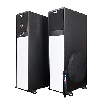 impex tower speakers with mic
