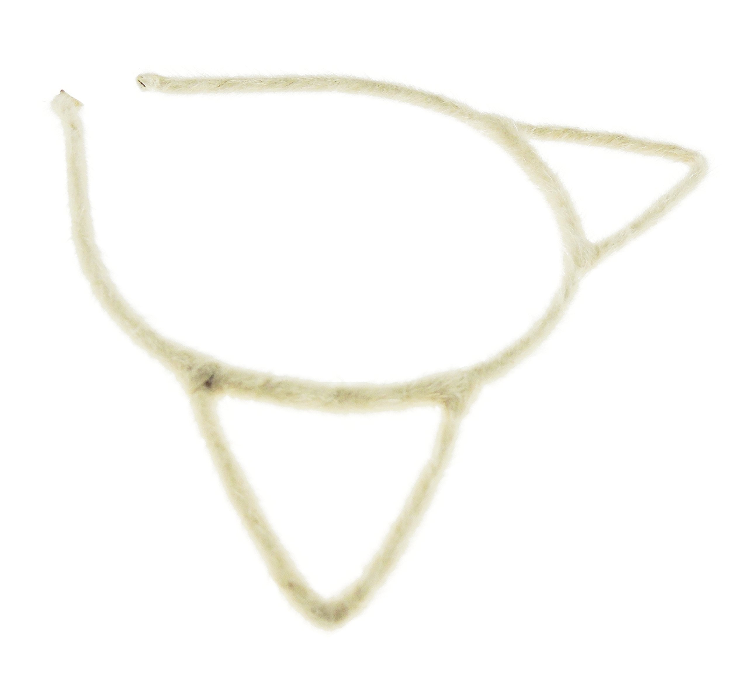 Unisex Womens Animal Cat Ears Narrow Halloween Christmas Nativity Costume Outfit Party School Play Gift Headband Hair Accessories Headpiece Alice Band Hairband Deeley Bopper Off White