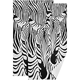 Zebra Hand Towels for Bathroom,Black and White Stripes Zebra Head Leopard Animal Print Small Bath Towels 16"x28" Soft Absorbent Bathroom Hand Towel for Face,Gym,Tea,Guest Kitchen Dish Towel Set of 2