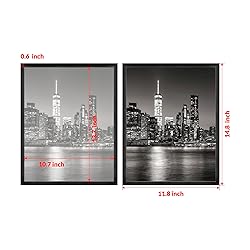 Annecy 11x14 Picture Frame Black（2 Pack）, 11 x