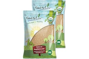 Organic Amaranth Grain, 25 Pounds – Non-GMO, 100% Whole Grain, Kosher, Vegan, Bulk Seeds. Rich in Protein. Great Alternative 