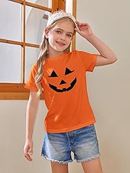Girls Short Sleeve T Shirts Kids Fashion Halloween