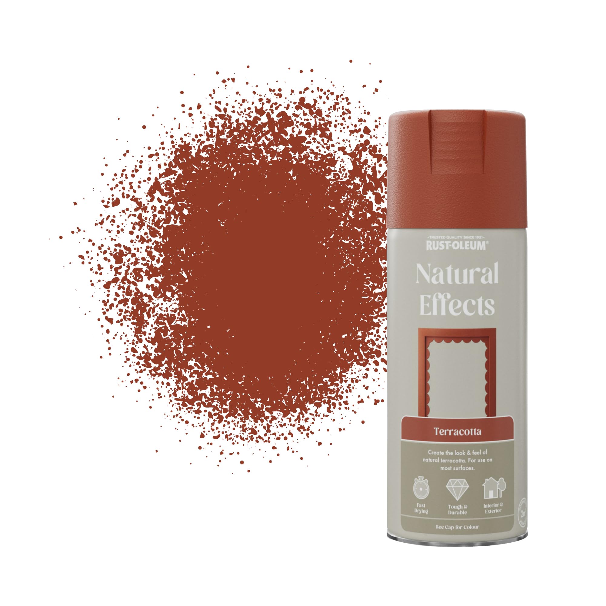 Rust-Oleum 400ml Natural Effects Spray Paint - Terracotta