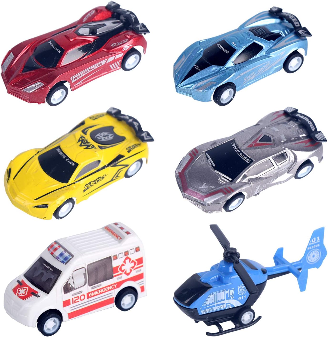 cars that you pull back and they go