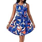 HiMONE Vacation Dresses for Women 2025 Summer Dress Women's Casual Sundresses Casual Beach Petite Sun Dress XS-2XL