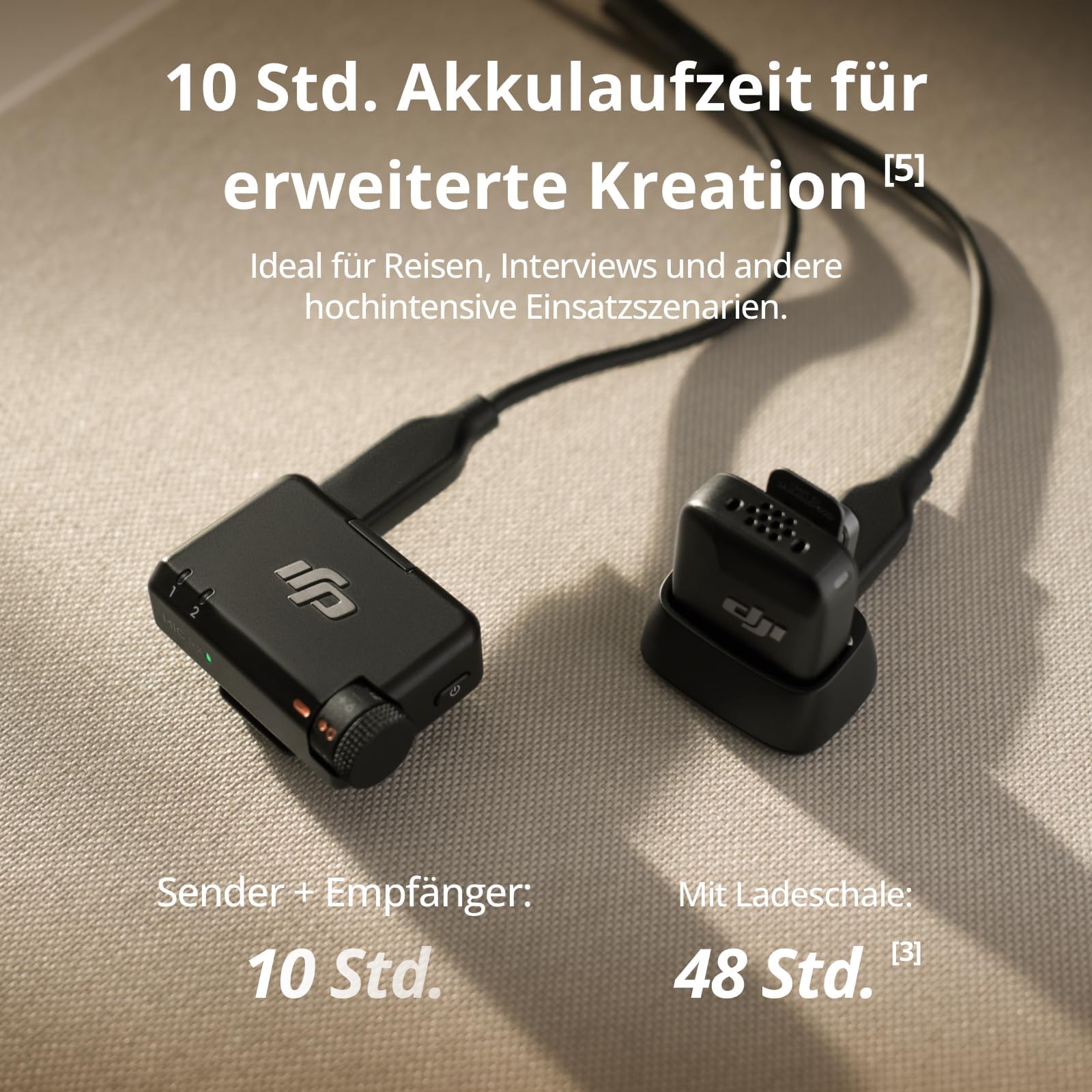 DJI Mic Mini (1 TX + 1 RX), Wireless Lavalier Microphone for iPhone/Camera/Android, Ultralight, Detail-Rich Audio, Noise Cancelling, Automatic Limiting, Vlog, Streaming, 400m Transmission