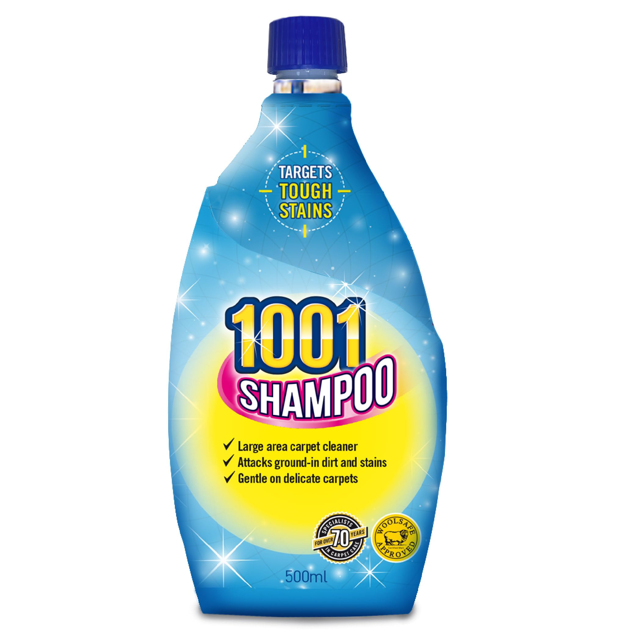 1001 Carpet Shampoo, Perfect For Large and High Traffic Areas, Gentle On Upholstery, Rugs and Carpets, 500 ml