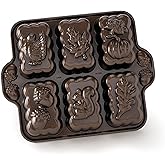 Nordic Ware Harvest Mini Loaf Pan, 5-Cup, Bronze