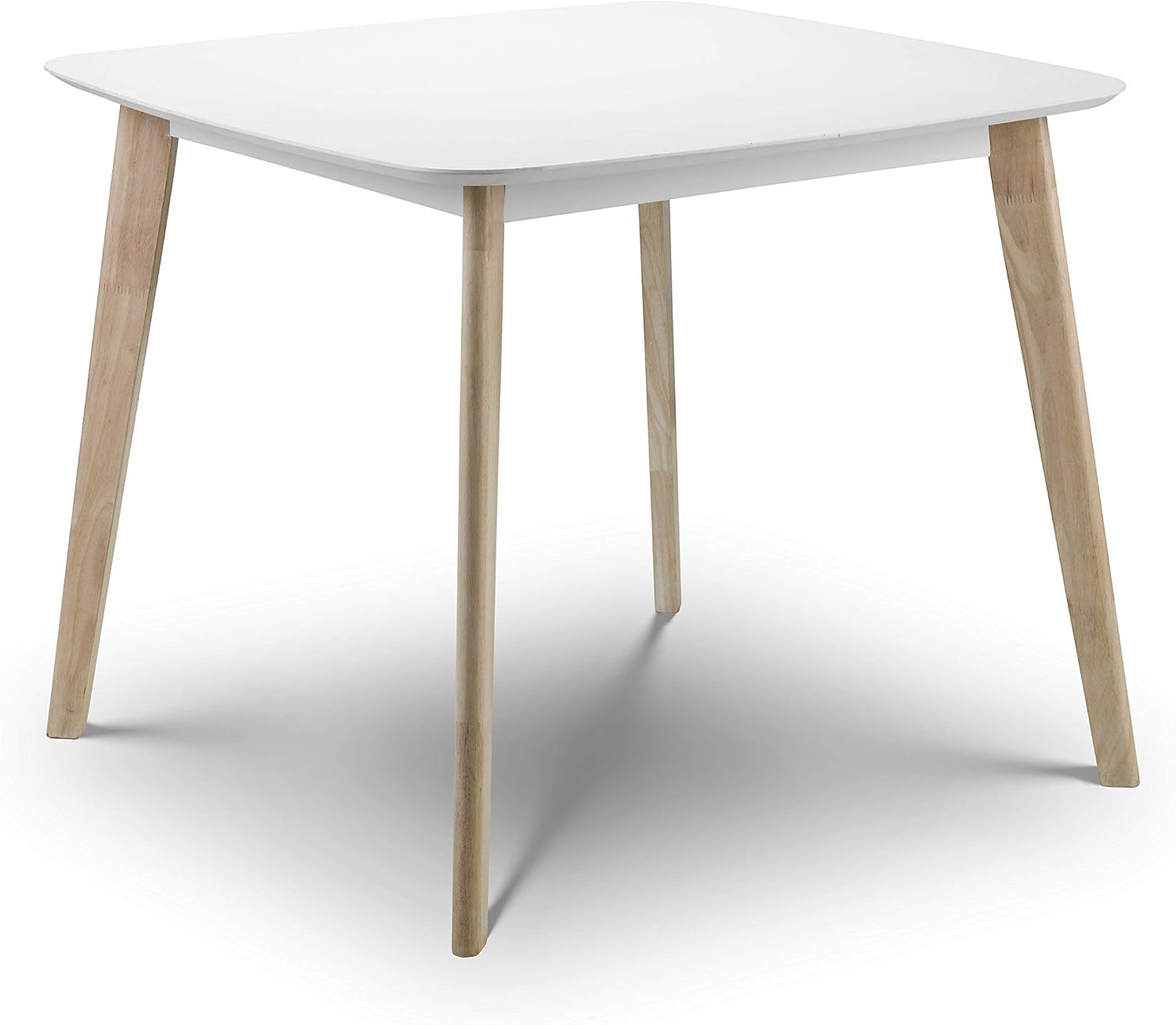 Julian Bowen Casa Square Dining Table - White/Limed Oak Tables, Height: 75, Width: 90, Depth: 90cm