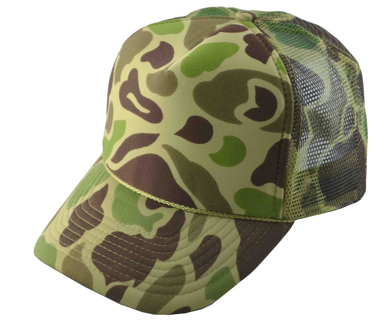 NIS Men's Summer Mesh Trucker Adjustable Cap Camouflage