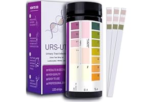 100ct UTI Test Strips for Women & Men - Easy to Use for Quick & Accurate Results for at Home Test, Easy to Read Results