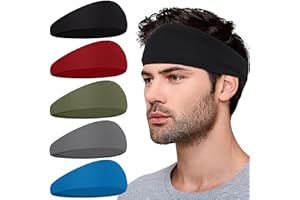 XTREND Sports Headbands for Men,Mens Running Headband Moisture Wicking Workout Headband,Running,Cycling,Basketball,Yoga,Football,Unisex