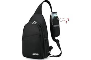 KUTQI Sling Backpack Crossbody Sling Bag for Women Men Multipurpose Travel Essentials Hiking Chest Bag Daypack