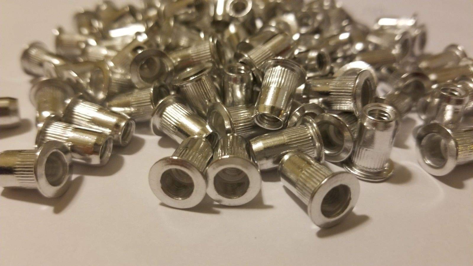 100 PCs 10-32 Aluminum Flange Nutserts Rivet Nut Rivnut