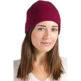 Fishers Finery Women's 100% Cashmere Cuffed Beanie