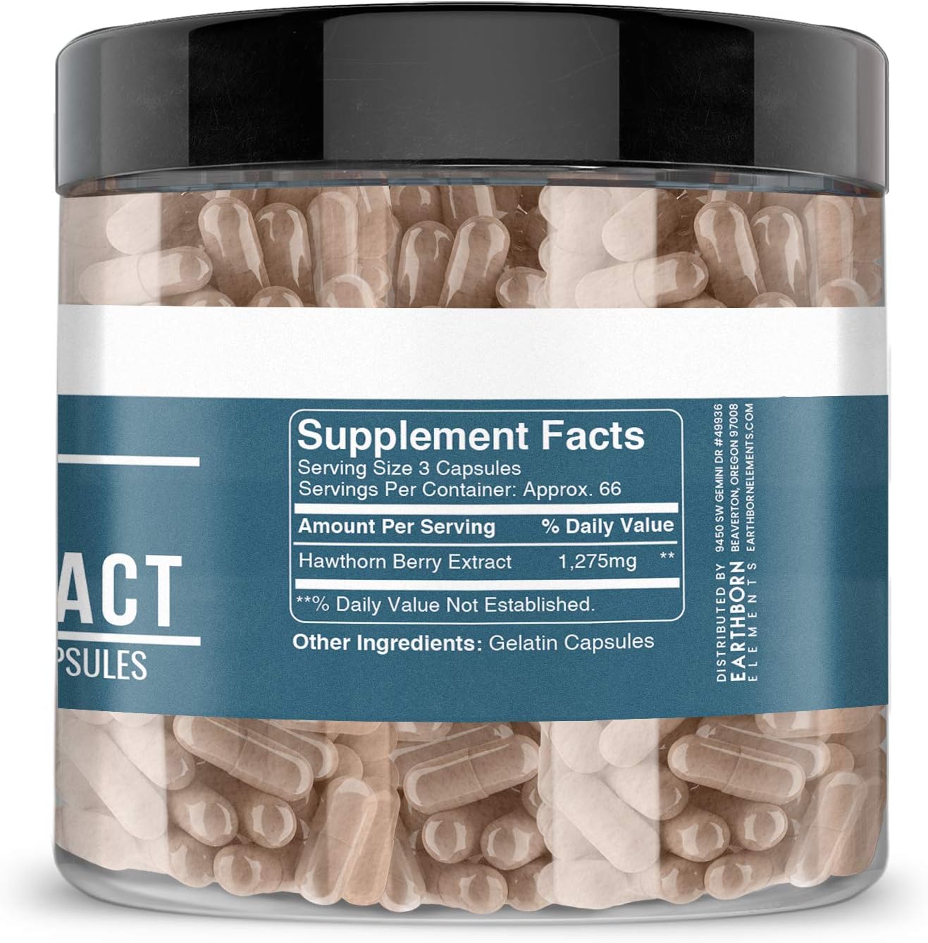 Hawthorn Berry Extract, 200 Caps, 1275 mg Serving, Fast Dissolving, Potency & Purity, Non-GMO, No Stearate or Rice Filler, Made in USA, Gluten-Free, Lab-Tested: Health & Personal Care