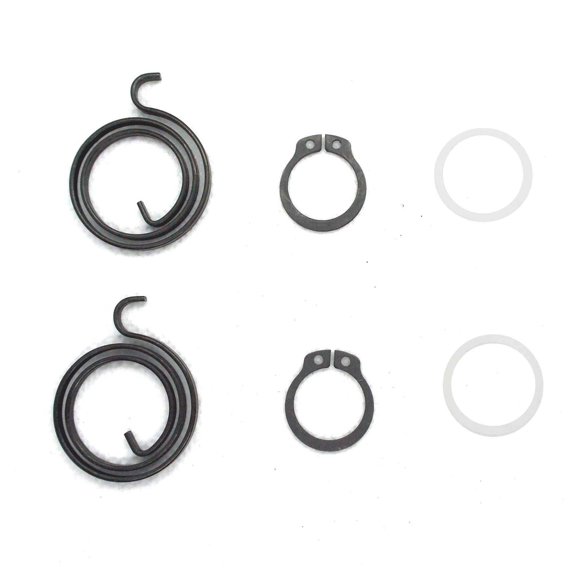 FixitFlo Door Handle Repair KIT: 2 Springs 2 Circlips and 2 Nylon Washers, KIT 1A (2.5 Turns x 3mm, Circlips & 19mm Nylon Washers)