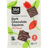 365 by Whole Foods Market Solid Dark Chocolate Square 8 Count, 0.42 OZ