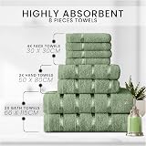 GC Gaveno Cavalia 8 Pc Egyptian Cotton Towel Bale Sage Green 450 GSM view 2