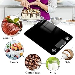 UMIRIKO Black Kitchen Digital Scale Weight Grams