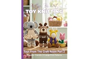 Knitting by Post: Toys From The Craft Room Part 2 – 4 Easy-to-Follow Large Print Toy Designs