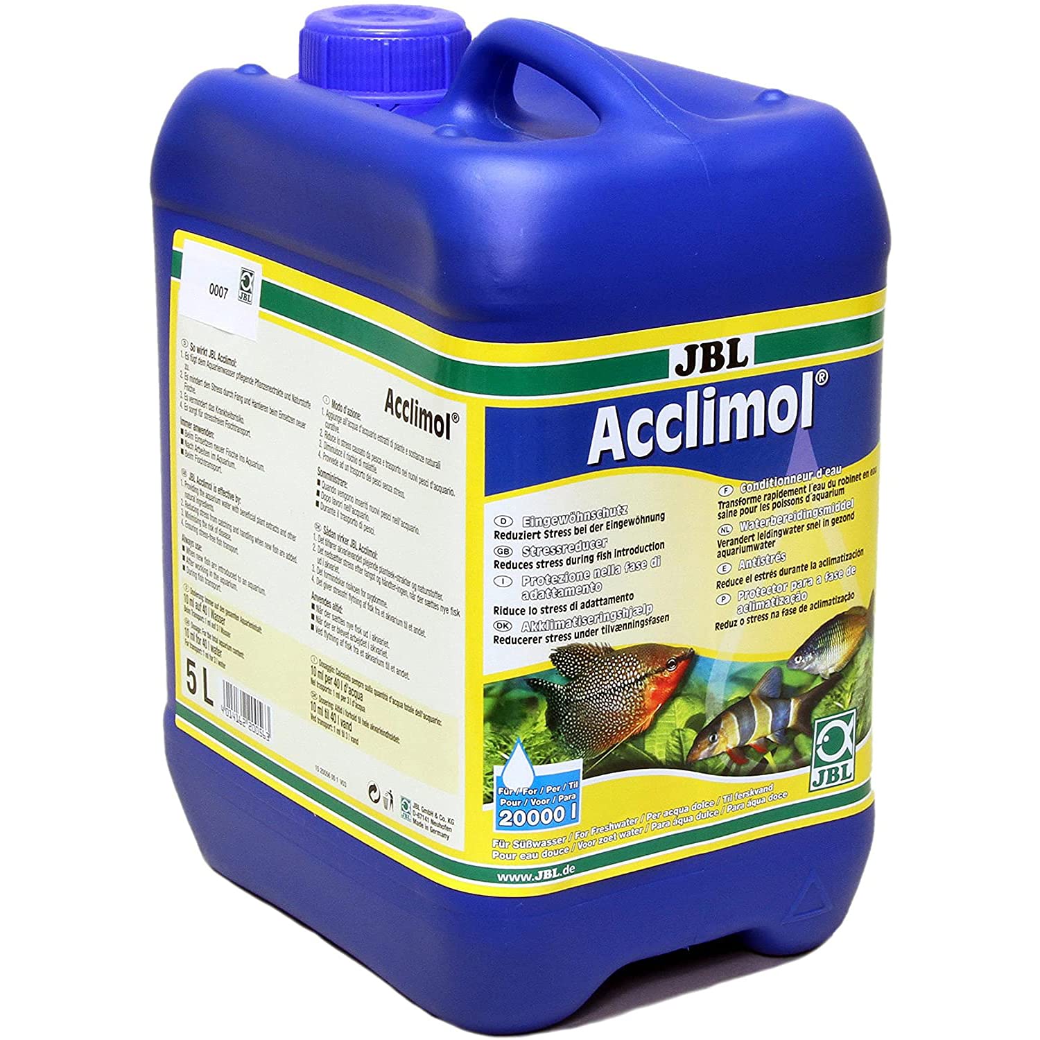 JBL Acclimol 5 l, Water conditioner for freshwater aquariums for the acclimatisation of fish