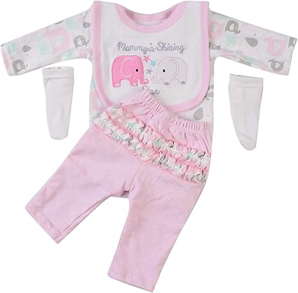 pink elephant baby clothes