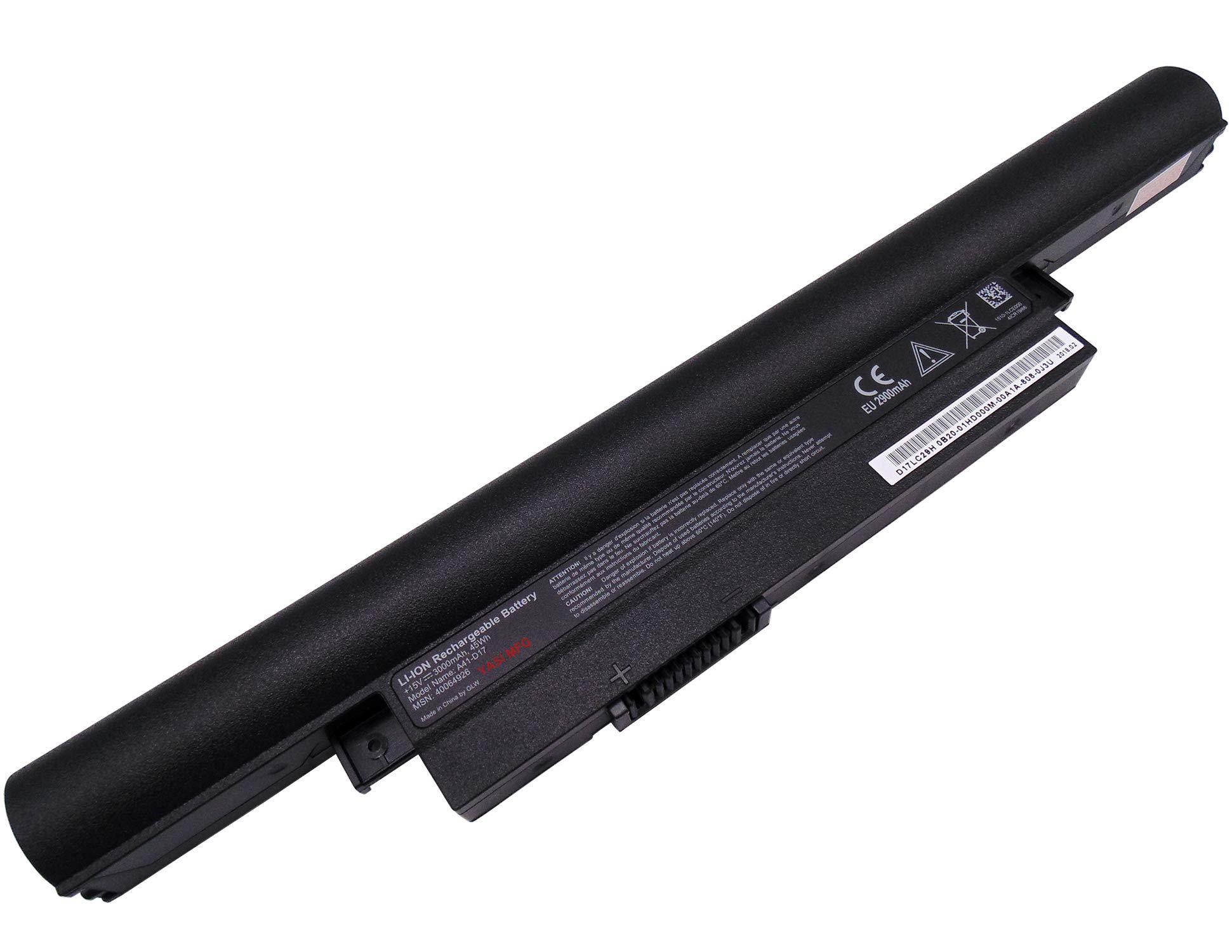 15V 3000mAh Laptop Battery A41-D17 A32-D17 MSN:40050714 D17LS9H 0B20-01D1000M for Medion Akoya E7416 MD99460 E7416T MD99490 E7417 MD992MD9269 E7418 E7420 MD99710 P7635 P7637 MD99274 P7640 P7643 P7644