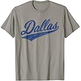 Dallas Texas Varsity Script Classic Sports Jersey Style T-Shirt