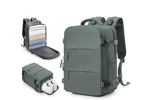 WEPADRE Travel Backpack for Men Carry on Backpack for Airplanes Traveling Backpack for Women Personal Item Backpack for Traveling on Airplane Airback Backpack for Travel Bag Mochila de Viaje Olive Green