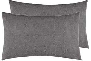 GADDA CO Waterproof Cotton Terry Pillow Protectors, Oil and Water Spill Protection Pillow Covers Standard Size | 18 X 28 Inch