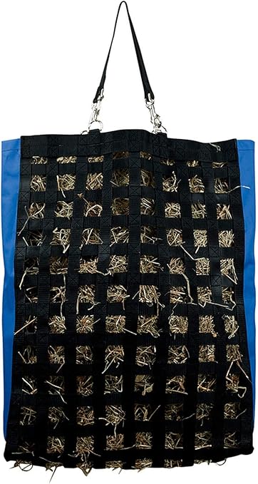 Amazon Com Dover Saddlery Slow Feed Hay Feeder Blue Sports