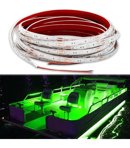 thumbnail image 2 of 16FT Flexible Green LED Strip Kit For Boat Marine Deck & Interior Lighting (5M, 300 LEDs) 12V 2 of 4