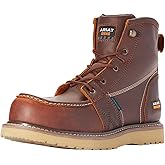 ARIAT mens Rebar Wedge Moc Toe 6" Waterproof Composite Toe Work Boot