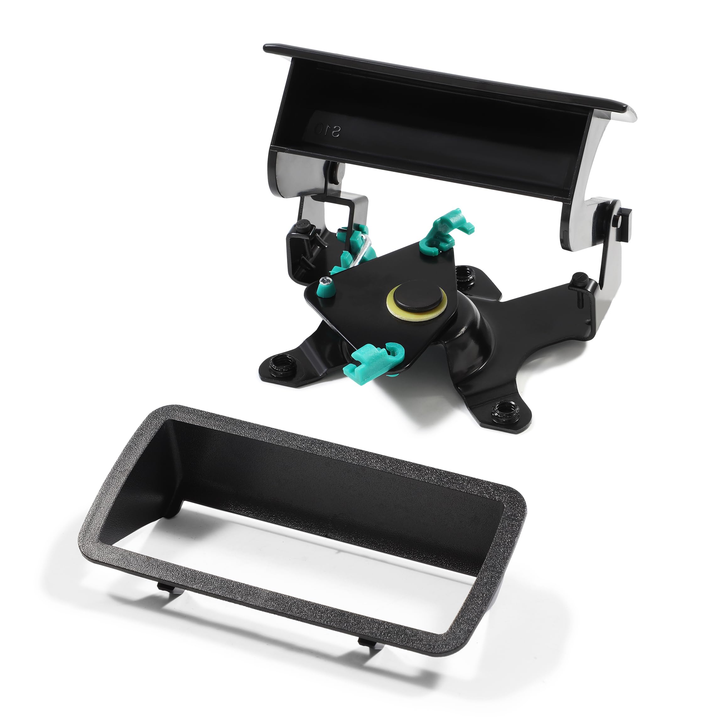 Photo 1 of Covnikyer Tailgate Lift Handle with Bezel Compatible with 1994-2004 Chevy S10, 1994-2004 GMC Sonoma, 1996-2000 Isuzu Hombre Replace Tail gate Lift Latch Handle Cover Trim Assembly 15007219 15007218