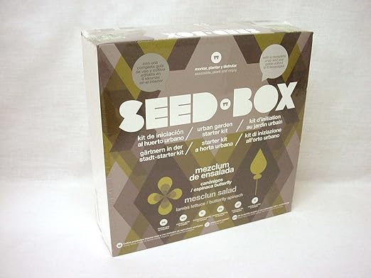 SEED BOX KIT HUERTO URBANO MEZCLUM ENSALADA CANONIGOS ESPINACAS ...