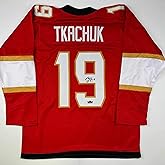 Facsimile Autographed Matthew Tkachuk Florida Red Reprint Laser Auto Hockey Jersey Size Men's XL