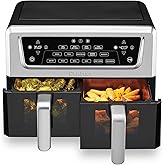 Cuisinart Dual Basket Air Fryer, Two Baskets 11 Qt in Total, 6 Functions: Air Fry, Roast, Bake, Broil, Dehydrate & Keep Warm,