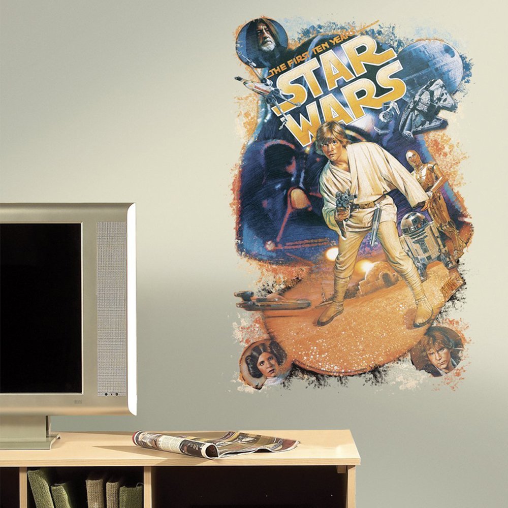 Star Wars Giant Repositionable Adhesive Classic Retro Graphic Decor