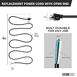 Iron Forge Cable 18 Gauge Power Cord Replacement