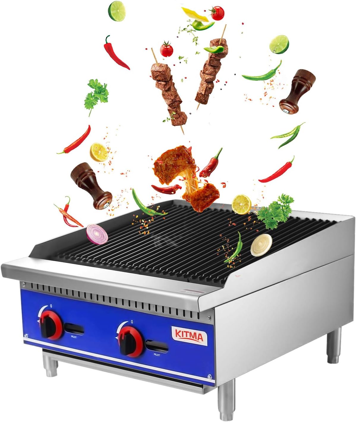 Amazon Com Grill And 24 Natural Gas Countertop Charbroiler