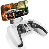 ICESPRING Phone Clip Holder Mount for PlayStation 5 PS5 Controller | Clamp Mount, Stand Bracket, Wireless Controller Compatible